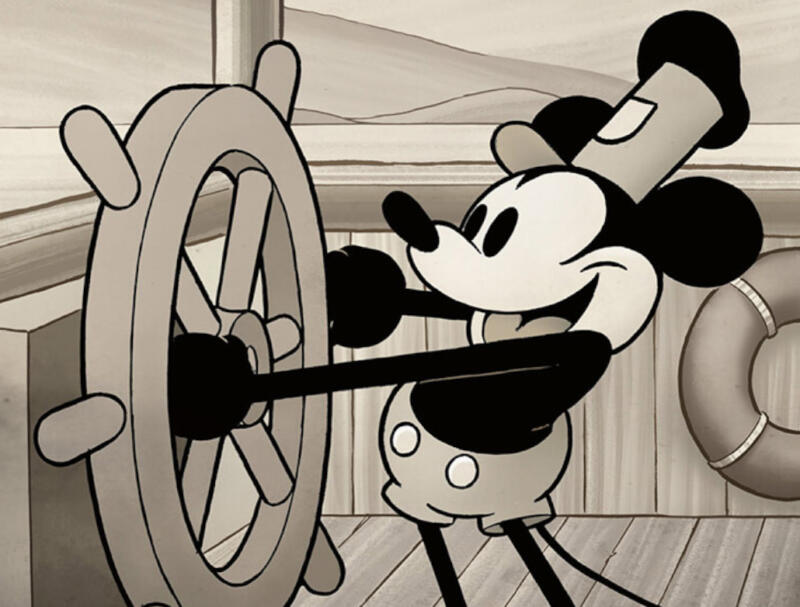 TOPOLINO festeggia Disney100 con Steamboat Willie